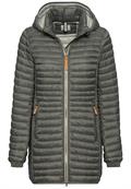 Wasserabweisende Steppjacke mit 2-Wege Reißverschluss khaki