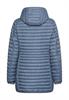 Wasserabweisende Steppjacke mit Reißverschlusstaschen smoke blue