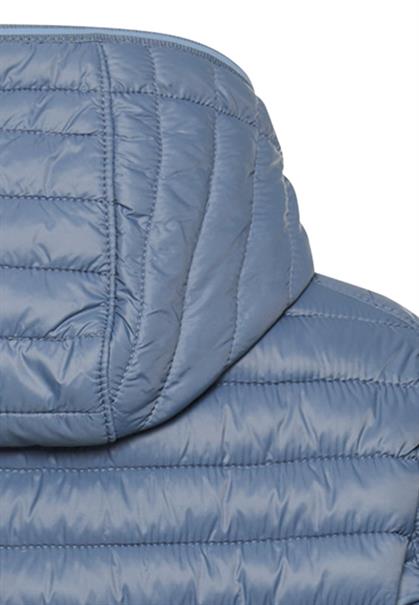 Wasserabweisende Steppjacke mit Reißverschlusstaschen smoke blue