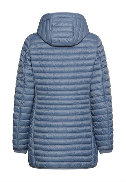 Wasserabweisende Steppjacke mit Reißverschlusstaschen smoke blue