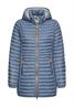 Wasserabweisende Steppjacke mit Reißverschlusstaschen smoke blue