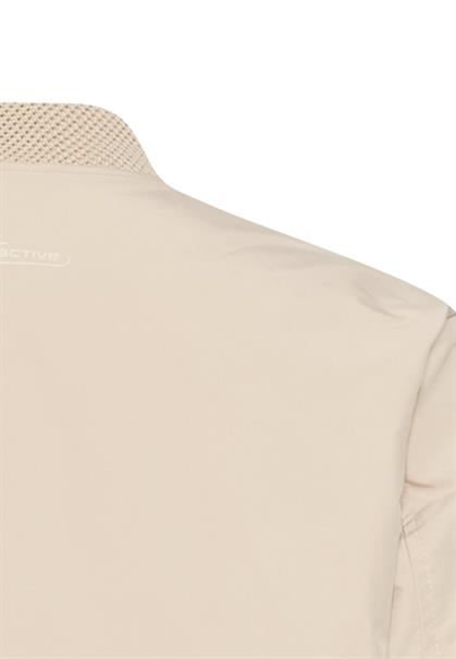 Wasserabweisender Mantel mit verstellbarer Kapuze und Stehkragen oak