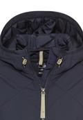 Wasserabweisender Parka mit einem Zwei-Wege Reißverschluss navy