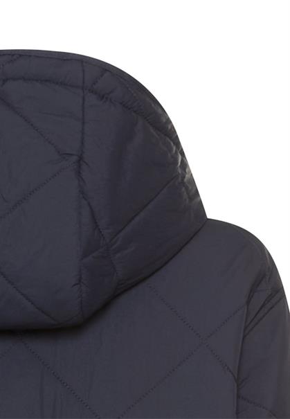 Wasserabweisender Parka mit einem Zwei-Wege Reißverschluss navy