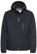 Wasseravbweisende Softshell-Jacke mit abnehmbarer Kapuze dark navy
