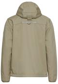 Wasseravbweisende Softshell-Jacke mit abnehmbarer Kapuze khaki