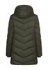 Wattierte Jacke mit abnehmbarer Kapuze forest