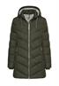 Wattierte Jacke mit abnehmbarer Kapuze forest