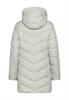 Wattierte Jacke mit abnehmbarer Kapuze light sage