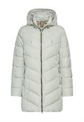 Wattierte Jacke mit abnehmbarer Kapuze light sage