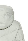 Wattierte Jacke mit abnehmbarer Kapuze light sage