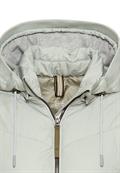 Wattierte Jacke mit abnehmbarer Kapuze light sage