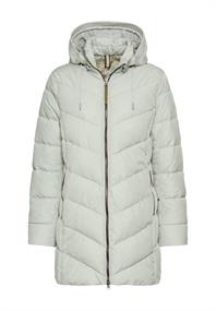 Wattierte Jacke mit abnehmbarer Kapuze light sage