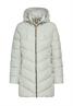 Wattierte Jacke mit abnehmbarer Kapuze light sage