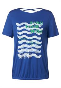 Wave Fotoprint Shirt blue sea