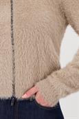 Weiche Strickjacke truffle