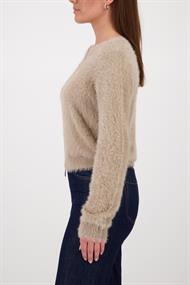 Weiche Strickjacke truffle