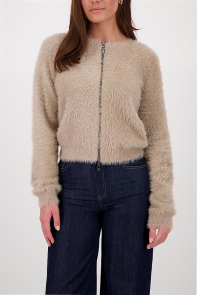Weiche Strickjacke truffle