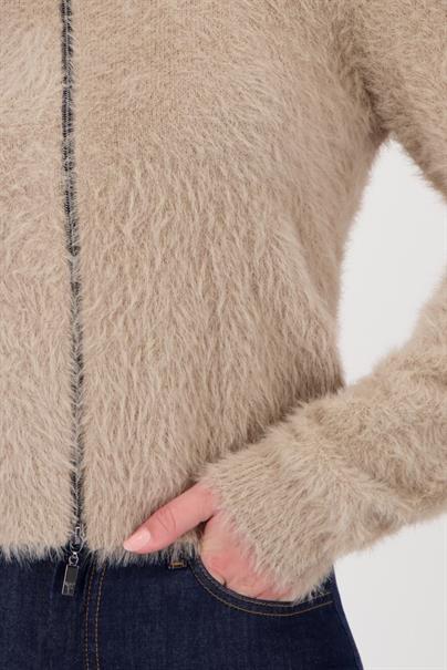 Weiche Strickjacke truffle