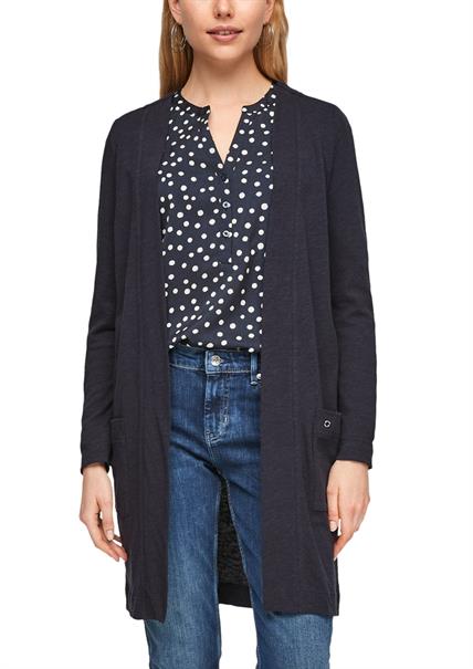 Weicher Cardigan aus Jersey blau