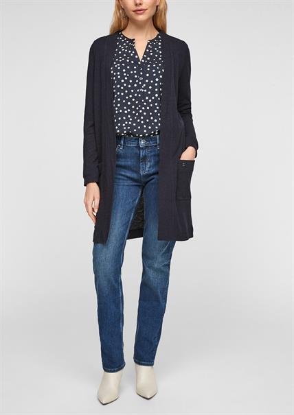 Weicher Cardigan aus Jersey blau