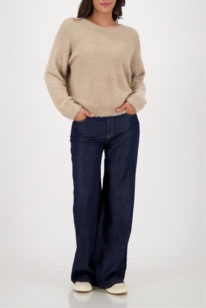 Weicher Langarm-Pullover truffle