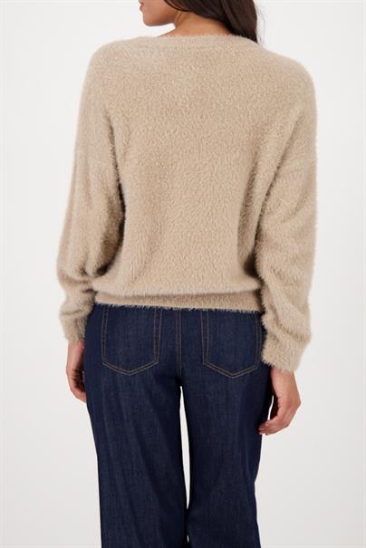 Weicher Langarm-Pullover truffle