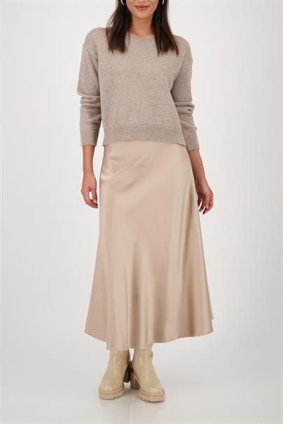 Weicher Strickpullover mit Lurex truffle