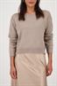 Weicher Strickpullover mit Lurex truffle