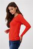 Weiches Basic Shirt lava
