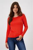 Weiches Basic Shirt lava