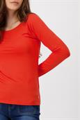 Weiches Basic Shirt lava