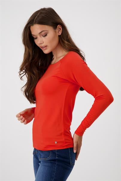 Weiches Basic Shirt lava