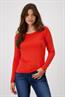 Weiches Basic Shirt lava