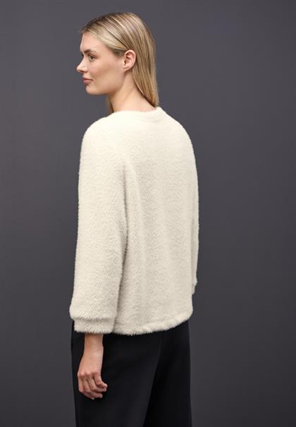 Weiches Shirt mit Glitzer soft beige