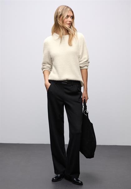 Weiches Shirt mit Glitzer soft beige