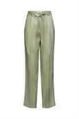 Weit geschnittene Leinenhose light khaki