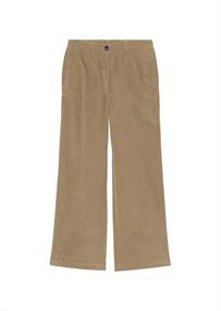 Weite Feincord-Hose straight cropped sandy shore