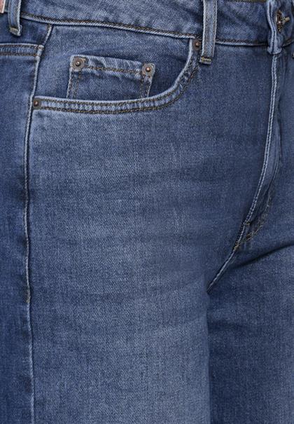 Weite Jeanshose medium blue washed