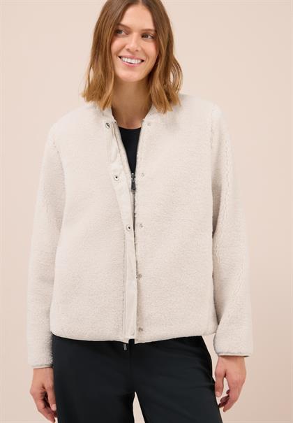 Wendbarer Blouson teddy vanilla white