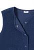 Weste aus Teddy-Material mit Rundhals sporty denim blue