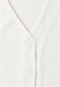 Weste in Feinstrick-Optik mit V-Neck off white