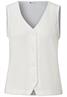 Weste in Feinstrick-Optik mit V-Neck off white