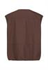 Weste mit Reißverschluss brown