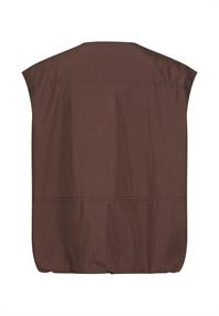 Weste mit Reißverschluss brown