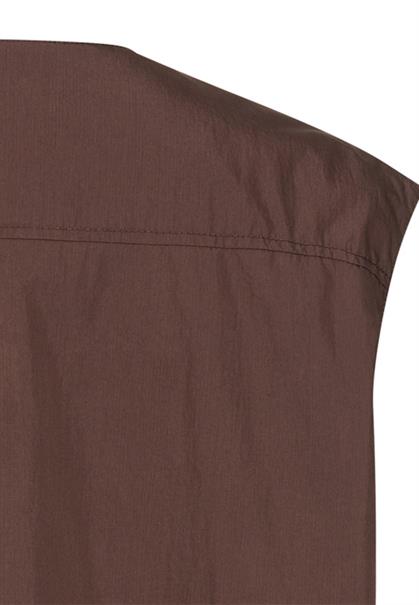 Weste mit Reißverschluss brown