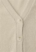 Weste mit V-Neck im Strick-Look smoke beige