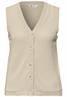 Weste mit V-Neck im Strick-Look smoke beige