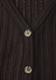 Weste mit V-Neck und Knopfleiste espresso brown