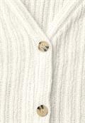 Weste mit V-Neck und Knopfleiste off white